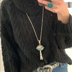 Oversized squash necklace-Long